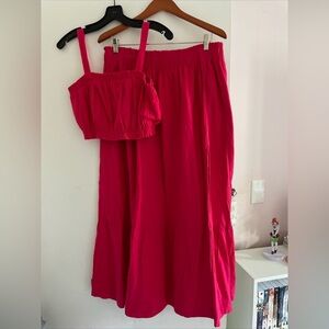 Maxi skirt and matching crop top Abercrombie & Fitch